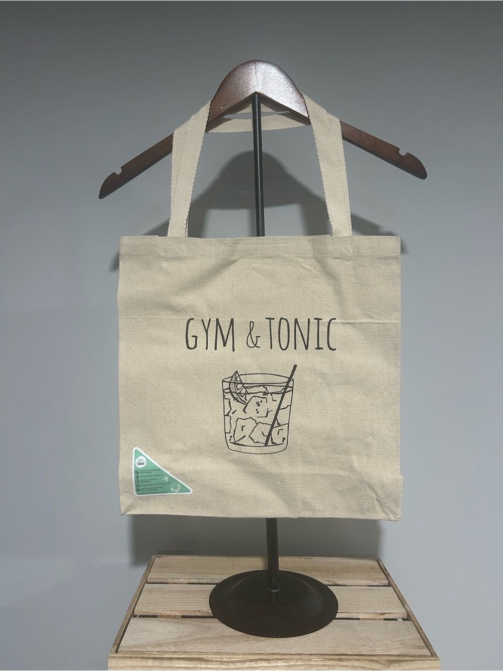 NEW “Gym & Tonic” Canvas Tote Bag - Picture 2 of 2